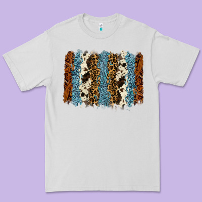 Tool Leather Leopard Cowhide Backround Premium Tee Designed By Ranaportraitstore