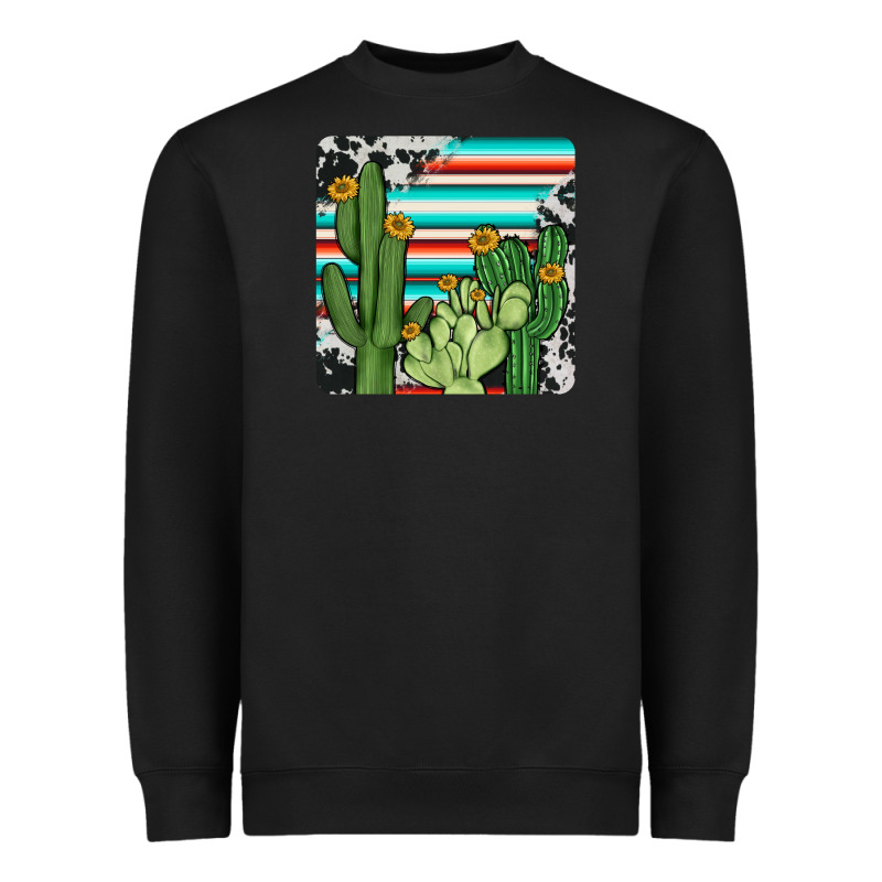 Cactus Cowhide Coaster Heavyweight Sweatshirt by JahusDesignShop | Teevron