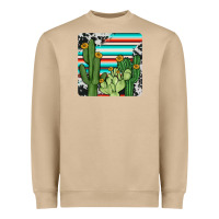 Mushroom cactus cowhide coaster Heavyweight Sweatshirt - JahusDesignShop