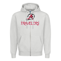 Dove Grey arkansas travelers Zipper Hoodie - linhVisuals