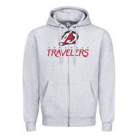 Heather Grey arkansas travelers Zipper Hoodie - linhVisuals