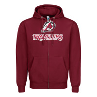 Burgundy arkansas travelers Zipper Hoodie - linhVisuals