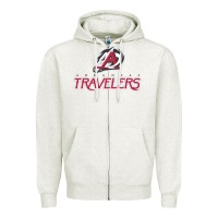 Oatmeal Heather arkansas travelers Zipper Hoodie - linhVisuals
