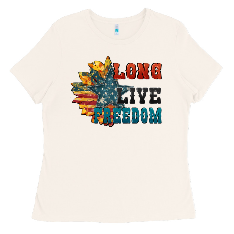 Long Live Freedom Ladies Tee by FaDigitalArtStudio | Teevron