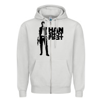 Dove Grey han shot first Zipper Hoodie - linhVisuals