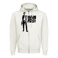 Oatmeal Heather han shot first Zipper Hoodie - linhVisuals
