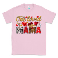 Bubblegum Pink One loved mama valentines day Classic Tee - HowdyJamesFarm