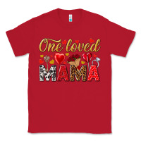 Red One loved mama valentines day Classic Tee - HowdyJamesFarm