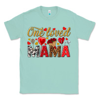 Seafoam One loved mama valentines day Classic Tee - HowdyJamesFarm