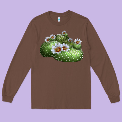 Blossfeldia Cactus Long Sleeve Tee Designed By Lillyallendesigns