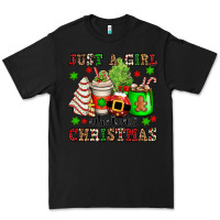 Black just a girl who loves christmas Premium Tee - OliviaCreatesArt