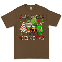 Cacao just a girl who loves christmas Premium Tee - OliviaCreatesArt