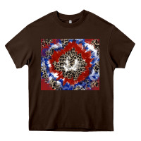 Chocolate Brown patriotic tie dye Heavy Core Tee - CowGirlArtShop