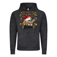 Vintage Black jingle bell rock black Vintage Hoodie - CowhideDigitalArt