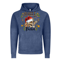Vintage Denim jingle bell rock black Vintage Hoodie - CowhideDigitalArt