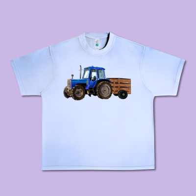 Farm Tractor Urban Heavy Tee Designed By Ranaportraitstore