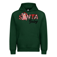 Forest Green Christmas Santa Baby Urban Hoodie - RanaPortraitStore