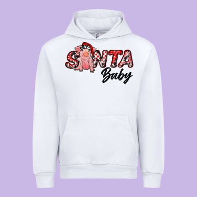 Christmas Santa Baby Urban Hoodie Designed By Ranaportraitstore