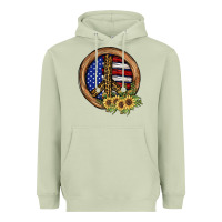 Matcha Peace Sign Heavyweight Hoodie - JahusDesignShop
