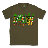 Army Green Lucky and i gnome it St. Patrick's Day Classic Tee - CowGirlArtShop