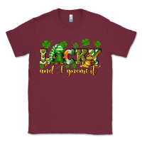 Burgundy Lucky and i gnome it St. Patrick's Day Classic Tee - CowGirlArtShop