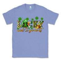 Colony Blue Lucky and i gnome it St. Patrick's Day Classic Tee - CowGirlArtShop