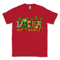 Red Lucky and i gnome it St. Patrick's Day Classic Tee - CowGirlArtShop