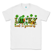 White Lucky and i gnome it St. Patrick's Day Classic Tee - CowGirlArtShop