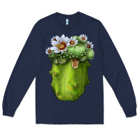 Navy Blossfeldia Cactus Long Sleeve Tee - LillyAllenDesigns