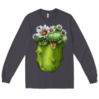 Smoke Blossfeldia Cactus Long Sleeve Tee - LillyAllenDesigns