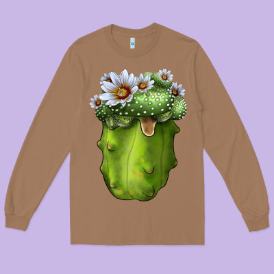 Blossfeldia Cactus Long Sleeve Tee Designed By Lillyallendesigns