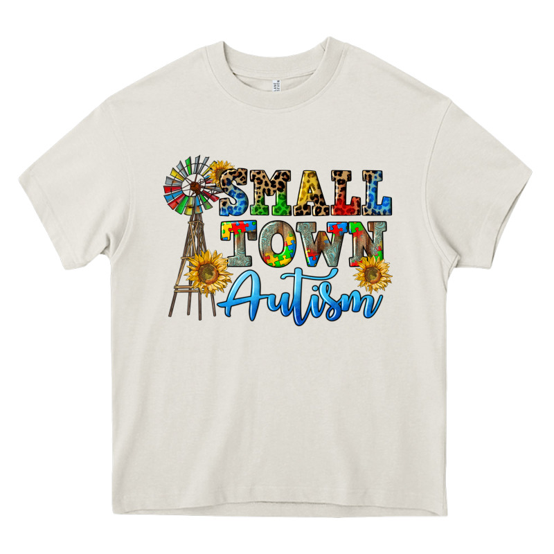 Small Town Autism Heavy Core Tee by CowGirlArtShop | Teevron