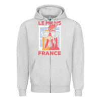 Dove Grey le mans t  shirt le mans france gallic rooster t  shirt Zipper Hoodie - linhVisuals