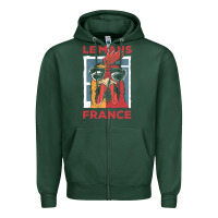 Sports Green le mans t  shirt le mans france gallic rooster t  shirt Zipper Hoodie - linhVisuals
