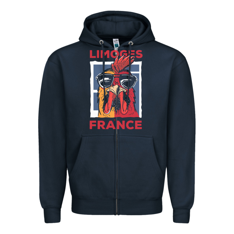 Limoges T  Shirt Limoges France Gallic Rooster T  Shirt Zipper Hoodie by linhVisuals | Teevron