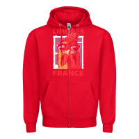 Red limoges t  shirt limoges france gallic rooster t  shirt Zipper Hoodie - linhVisuals