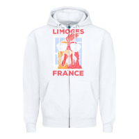 White limoges t  shirt limoges france gallic rooster t  shirt Zipper Hoodie - linhVisuals