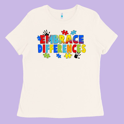 Embrace Differences Ladies Tee Designed By Fadigitalartstudio