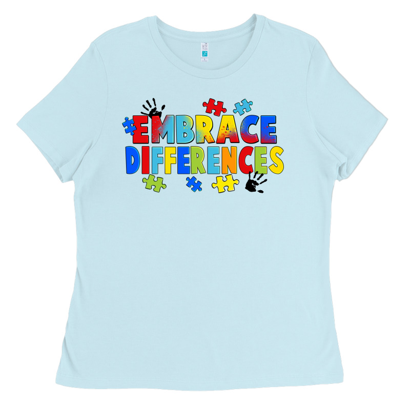 Embrace Differences Ladies Tee by FaDigitalArtStudio | Teevron