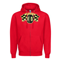 Red firestone one racing Zipper Hoodie - linhVisuals