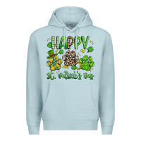 Blue Mist happy st. patricks day paws Premium Hoodie - Artiststas