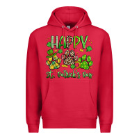 Cardinal happy st. patricks day paws Premium Hoodie - Artiststas