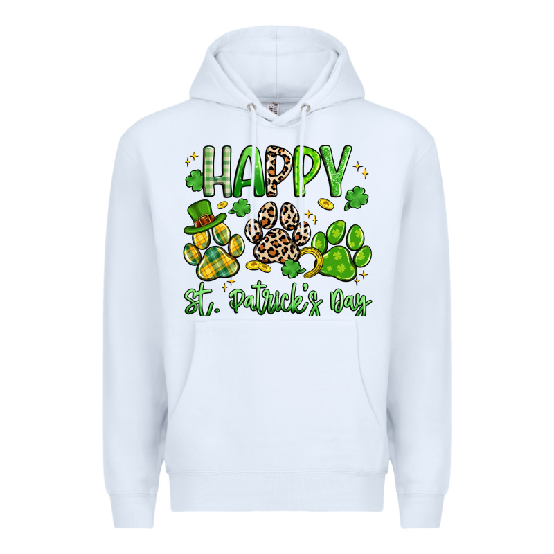 Happy St. Patricks Day Paws Premium Hoodie by Artiststas | Teevron