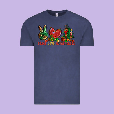 Peace Love Nutcrackers Vintage Tee Designed By Bundleandbundleshop