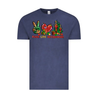Vintage Denim Peace Love Nutcrackers Vintage Tee - BundleAndBundleShop