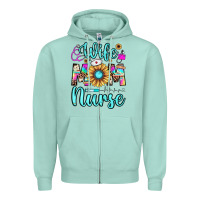 Seafoam wife mom nurse Zipper Hoodie - JahusDesignShop