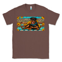 Chestnut rottweiler with sunflowers license plate Classic Tee - Artiststas
