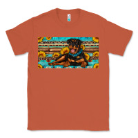 Copper rottweiler with sunflowers license plate Classic Tee - Artiststas