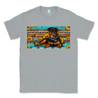 Heather Grey rottweiler with sunflowers license plate Classic Tee - Artiststas
