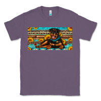 Lavender rottweiler with sunflowers license plate Classic Tee - Artiststas